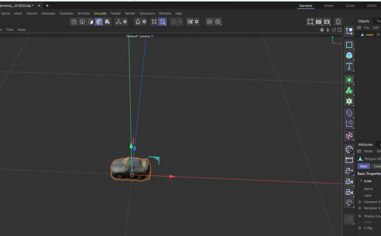 Activity 2 Scaniverse and Cinema 4D proccess work